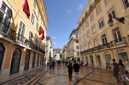 Rua Augusta toward Arco da Vit ria